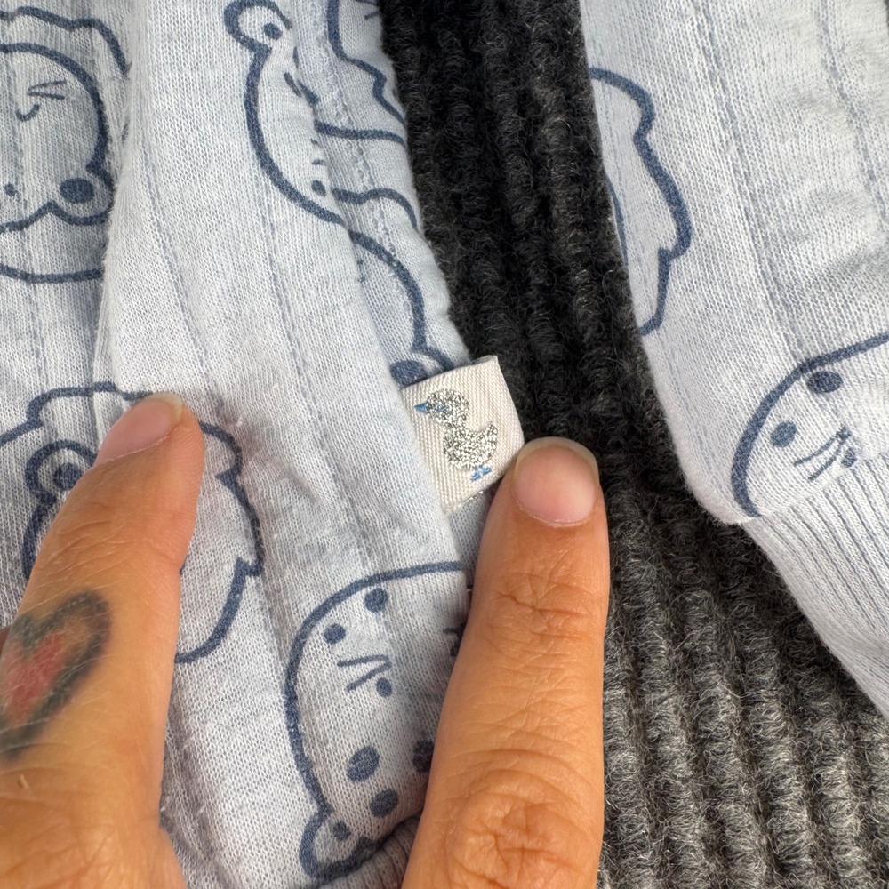 Duck Duck Goose Baby 6-9M Quilted Lion Print Henley Top & Joggers Set Blue 195 - Picture 7 of 8